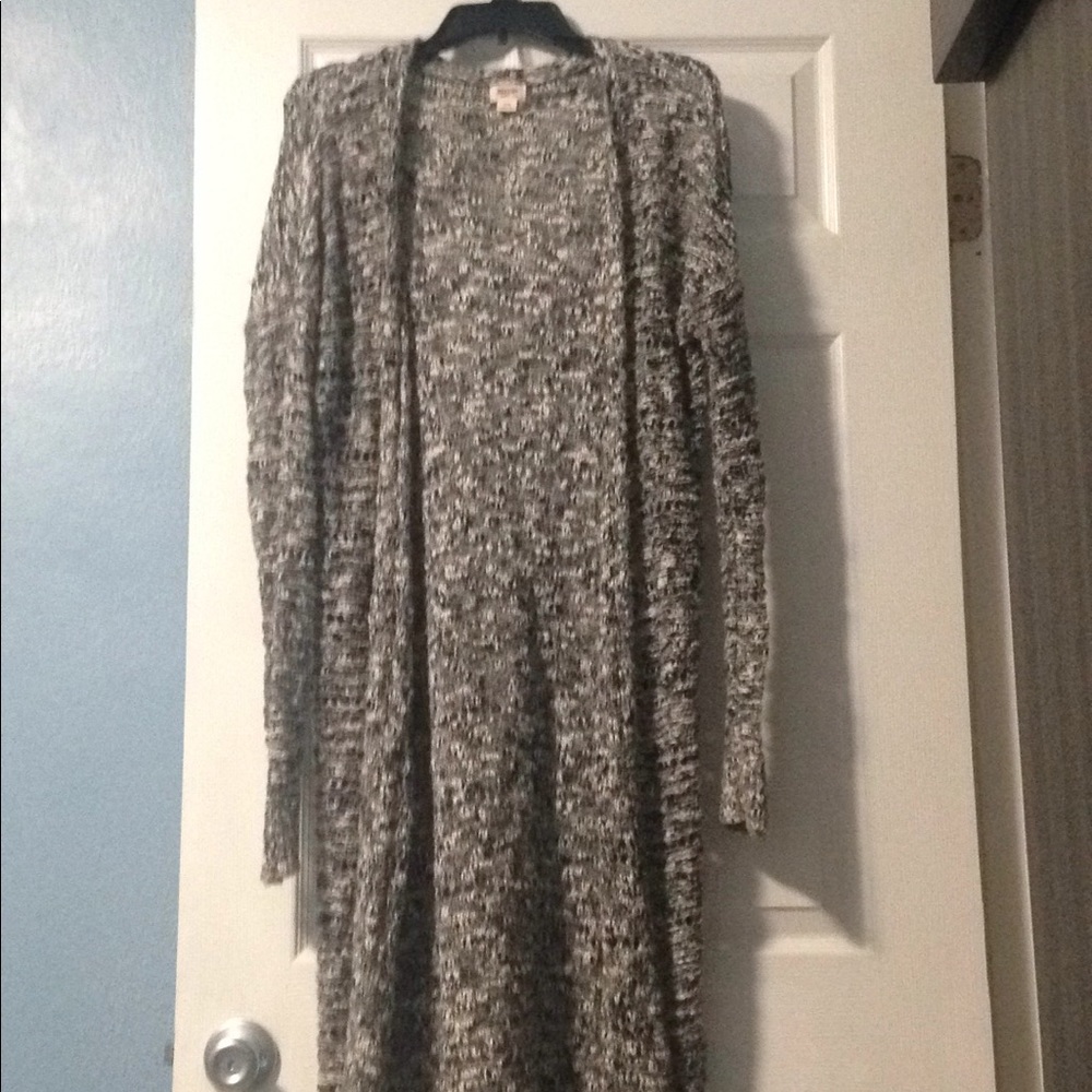 Long Gray Cardigan